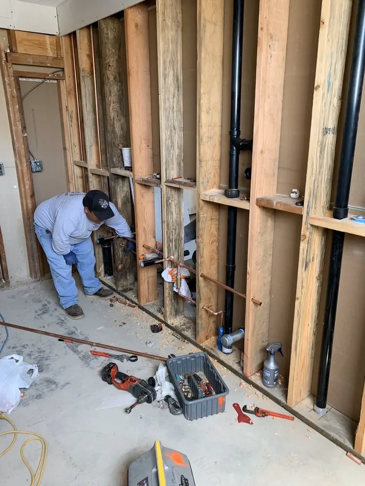 Commercial rough-in plumbing for Gas Line Repair in Longwood